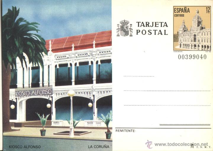 Postales: LA CORU&Ntilde;A - KIOSCO ALFONSO - Foto 1