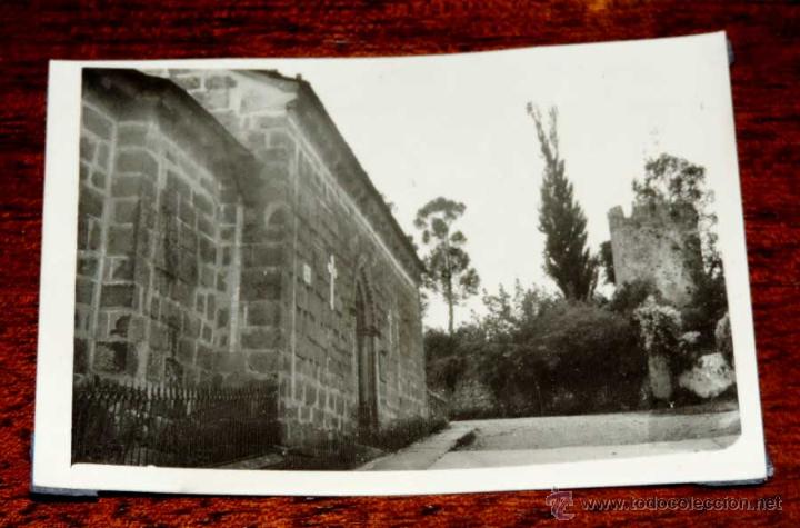 Postales: ANTIGUA FOTOGRAFIA DE SARRIA (LUGO), RESTOS DE MURALLA, MIDE 10 X 7,5 CMS. TAL COMO SE VE EN LA FOTO