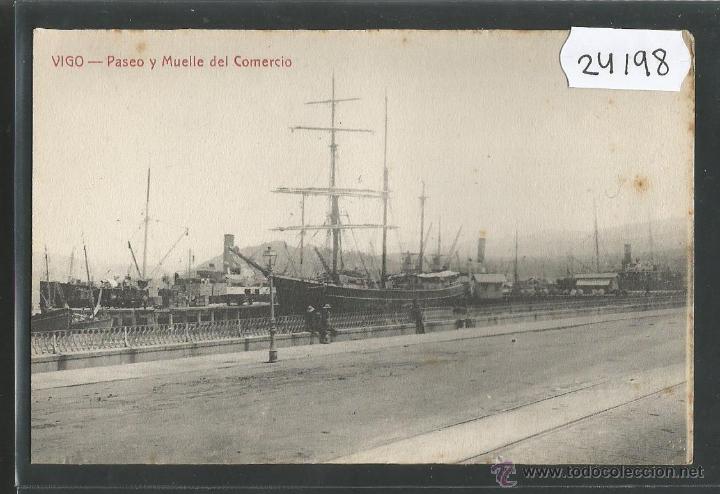 Postales: VIGO - PASEO Y MUELLE DEL COMERCIO  - (24198) - Foto 1