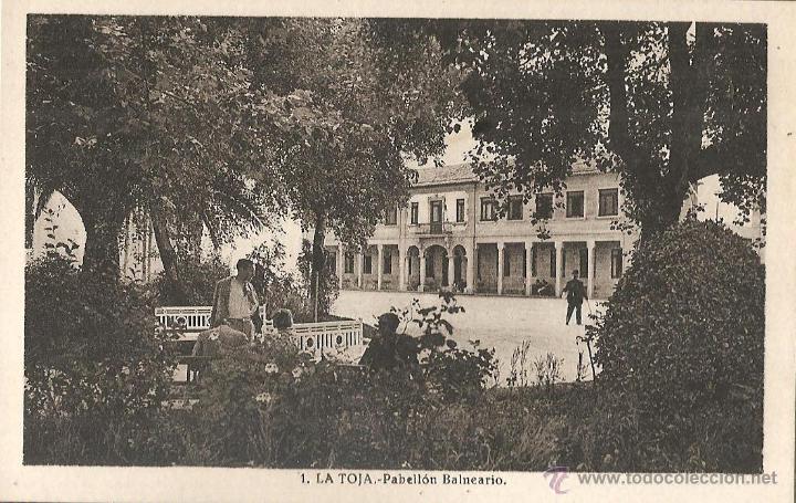Cartoline: LA TOJA ,El balneario ,postalmuy antigua  totalmente original de epoca,nada que ver con copias