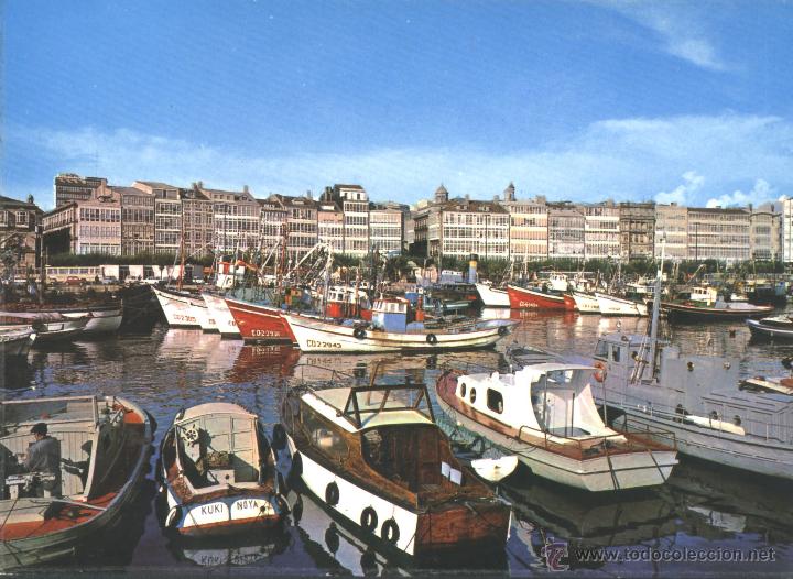 Postales: LA CORU&Ntilde;A - DARSENA - Foto 1
