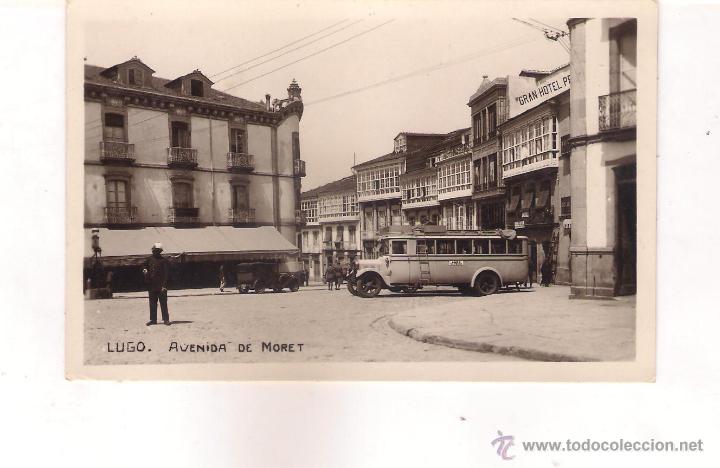 Postales: POSTAL DE LUGO  AVENIDA DE MORET . - Foto 1
