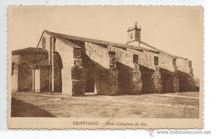 Postkarten: SANTIAGO .- REAL COLEGIATA DE SAR .-GRAFICAS VILLARROCA , S.A.