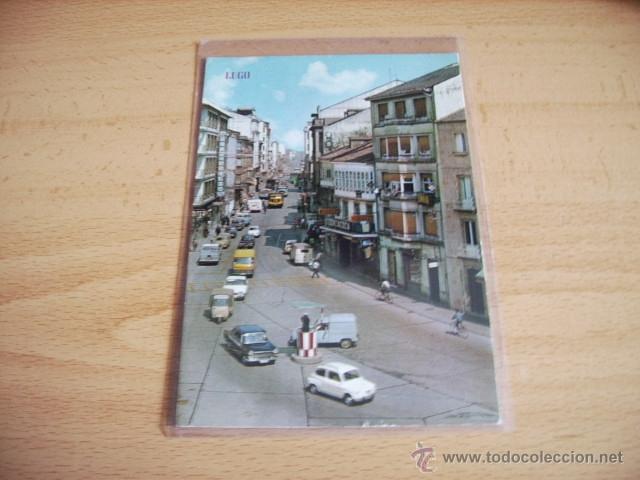 Postales: LUGO  --  AVENIDA DE LA CORU&Ntilde;A  -- - Foto 1