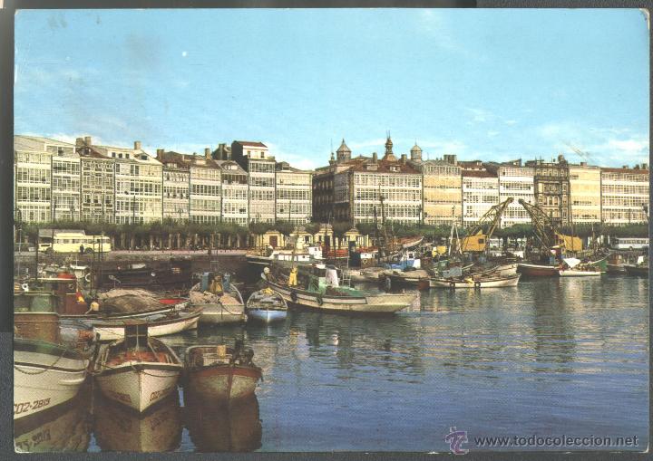 Postales: LA CORU&Ntilde;A - DARSENA - Foto 1