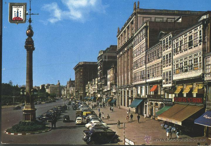 Postales: LA CORU&Ntilde;A - PASEO DE LOS CANTONES - Foto 1