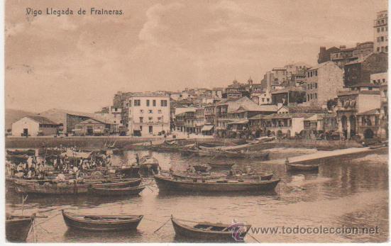 Postales: VIGO. LLEGADA DE TRAINERAS - Foto 1