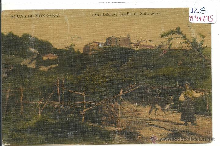 Postales: (PS-44795)POSTAL DE AGUAS DE MONDARIZ-(ALREDEDORES)CASTILLO DE SALVATIERRA