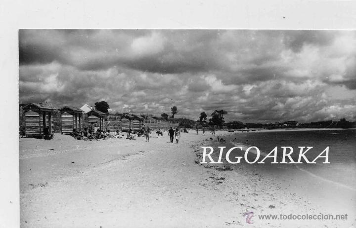 Postales: SANTA EUGENIA DE RIVEIRA (CORU&Ntilde;A).- VISTA DE LA PLAYA DE COROSO