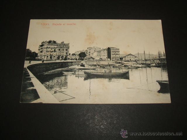 Postales: VIGO PONTEVEDRA BAJADA AL MUELLE - Foto 1