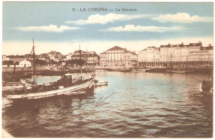 Postales: LA CORU&Ntilde;A LA DARSENA - Foto 1