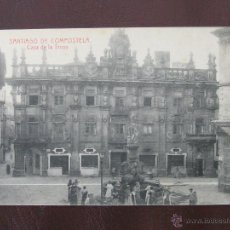 Postales: SANTIAGO DE COMPOSTELA , CASA DE TROYA . BONITA POSTAL ANTIGUA