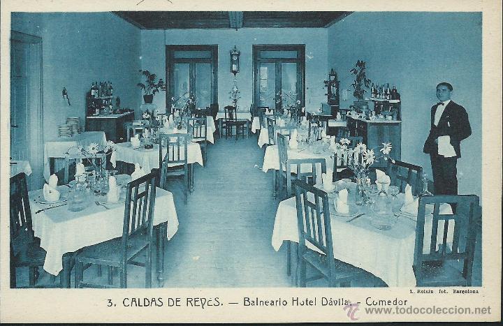 Postkarten: Caldas de reyes. Balneario Hotel Davila. Comedor.