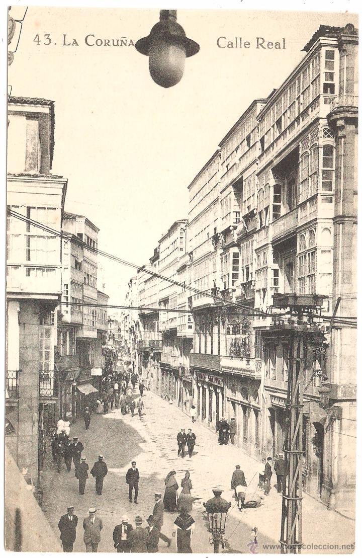 Postales: LA CORU&Ntilde;A CALLE REAL - Foto 1