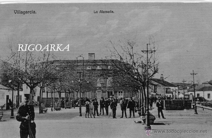 Postais: VILLAGARCIA (PONTEVEDRA).- LA ALAMEDA
