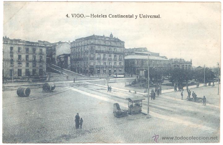 Postales: VIGO HOTELES CONTINENTAL Y UNIVERSAL - Foto 1