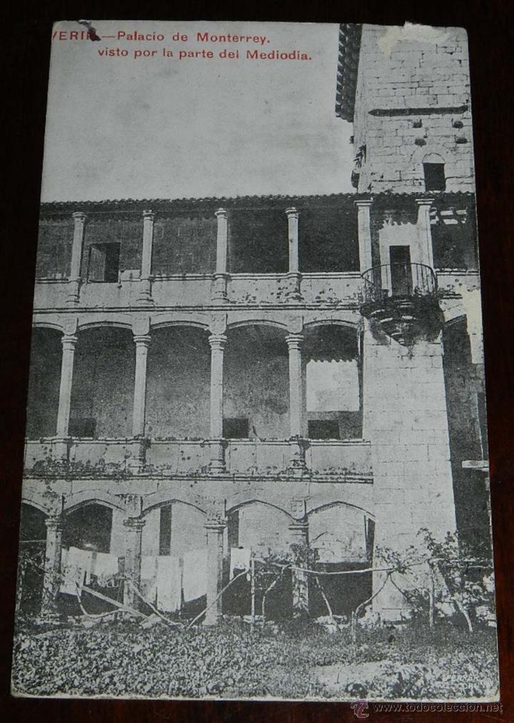Postais: POSTAL DE VERIN, OURENSE, PALACIO DE MONTERREY,  VISTO POR LA PARTE DE MEDIODIA, IMP. FOT. FERRER, N