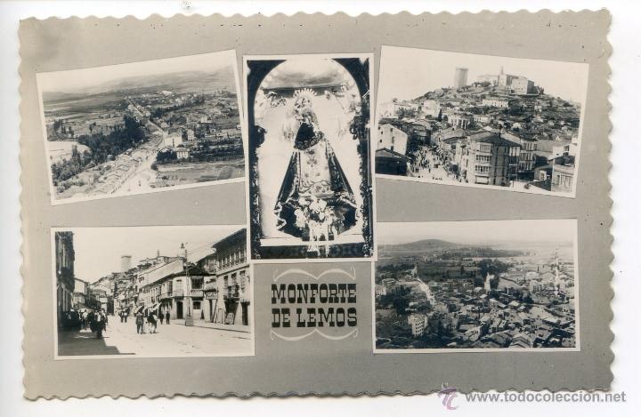 Postales: Monforte de Lemos. Vista m&uacute;ltiple. Ediciones Arribas - Foto 1