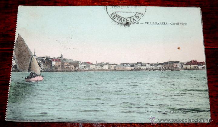 Cartoline: VISTA DE CARRIL, VILLAGARCIA, SIGLO XX, PEDRO ABAD, CIRCULADA
