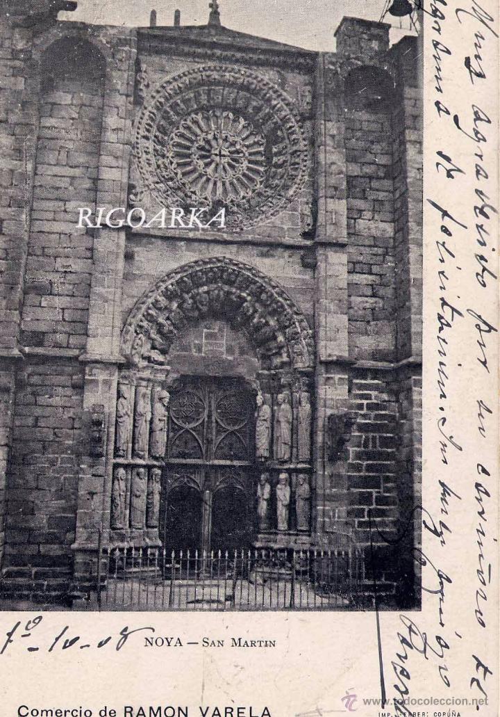 Postales: NOYA (CORU&Ntilde;A).- SAN MARTIN - Foto 1