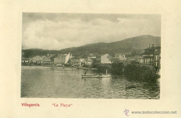 Postales: PONTEVEDRA. LA PLAYA. HACIA 1920. - Foto 1