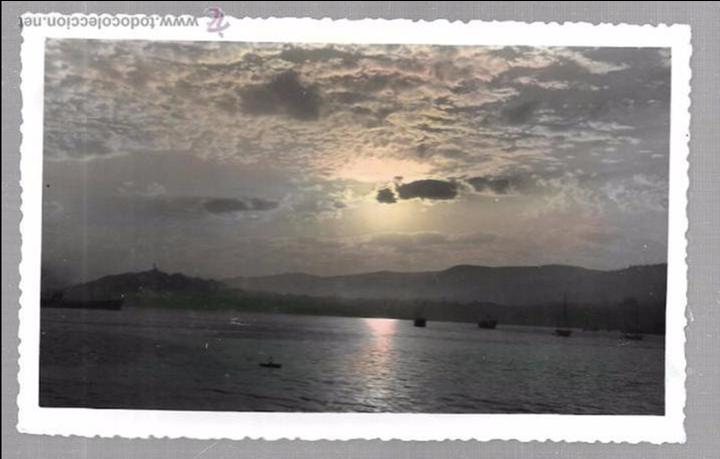 Postales: TARJETA POSTAL ALBA EN LA R&Iacute;A, VIGO. - Foto 1