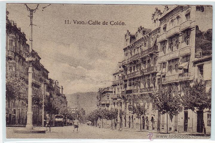 Postales: G-07  VIGO CALLE DE COL&Oacute;N - Foto 1