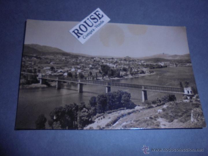 Postkarten: TUY - PUENTE INTERNACIONAL Y PANORAMA DE LA CIUDAD EXCL. F. BAQUERO CIRCULADA 1957 - 14X9 CM.