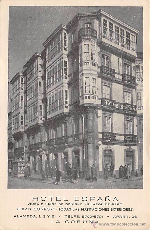 Postales: LA CORU&Ntilde;A .- HOTEL ESPA&Ntilde;A - Foto 1