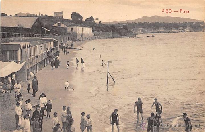 Postales: VIGO (PONTEVEDRA).- PLAYA - Foto 1