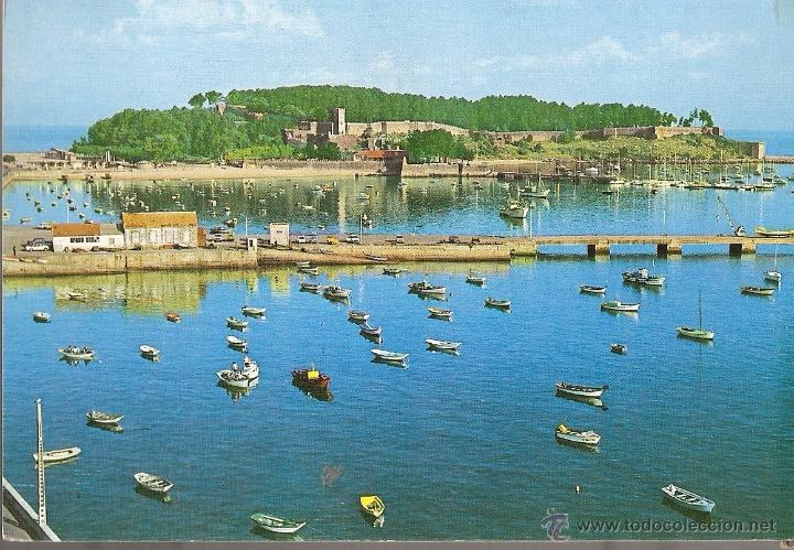Postais: POSTAL, BAYONA, MUELLE MAR&Iacute;TIMO, CIRCULADA,
