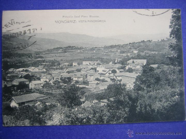 Postkarten: MONDARIZ -PONTEVEDRA- BONITA POSTAL CIRCULADA 1927 -VISTA PANOR&Aacute;MICA- EDIC. JOS&Eacute; FARO BLANCO