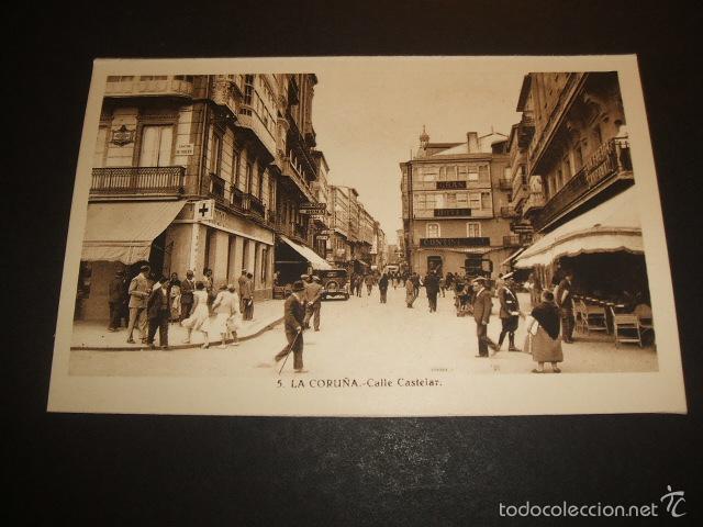 Postales: LA CORU&Ntilde;A CALLE CASTELAR - Foto 1