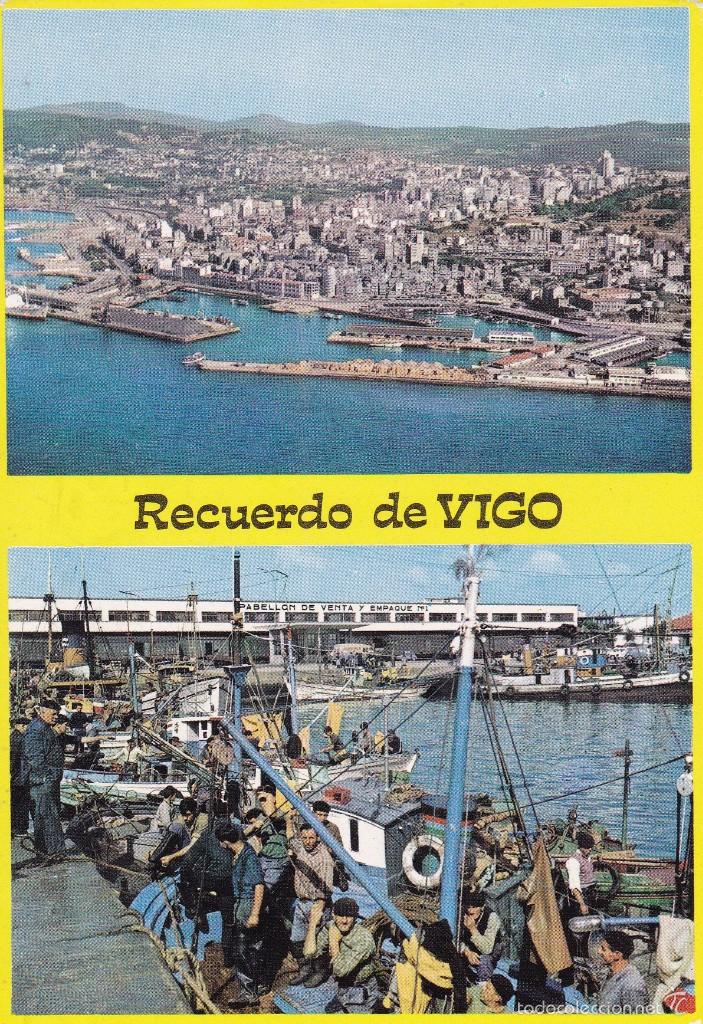 Postales: Recuerdo de Vigo escrita - Foto 1