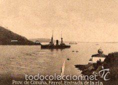 Postais: POSTAL ORIGINAL DECADA 1930, CORU&Ntilde;A, FERROL, ENTRADA DE LA RIA. LEER, VER TAMA&Ntilde;O Y EXPLIC.