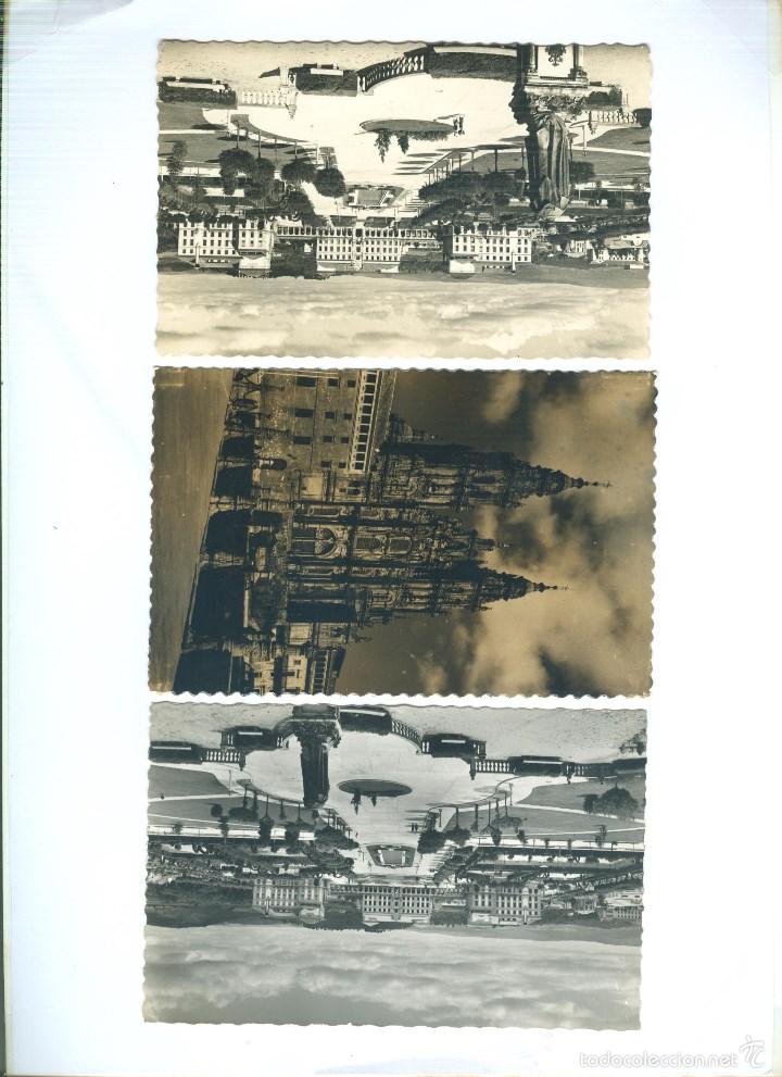 Postkarten: Tres p&ograve;stales de Santiago....La Catedral y Ciudad universitaria ( 2 )...Son de finales de los 50