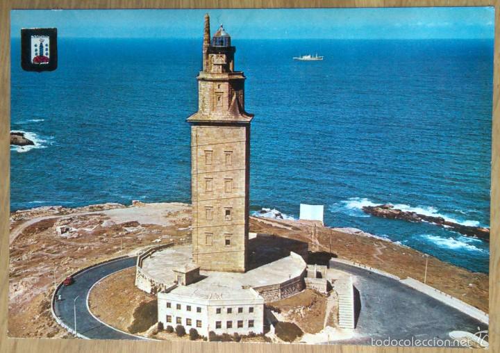 Postales: LA CORU&Ntilde;A  -TORRE DE HERCULES - Foto 1
