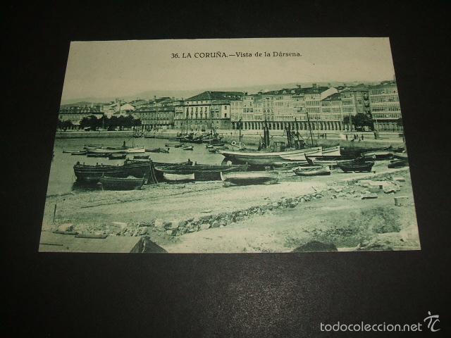 Postales: LA CORU&Ntilde;A VISTA DE LA DARSENA - Foto 1