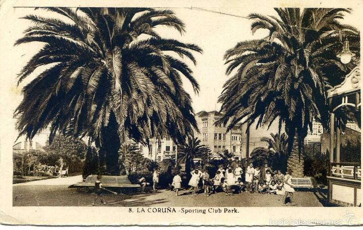 Postales: Coru&ntilde;a, La n&ordm;8 Sporting Club Park. - Foto 1