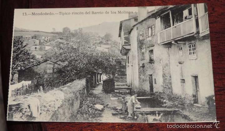 Postales: POSTAL DE MONDO&Ntilde;EDO, TIPO RINCON DEL BARRIO DE LOS MOLINOS, FOT. A. TEIGEIRO, N. 13, CENTRO DE ACCIO