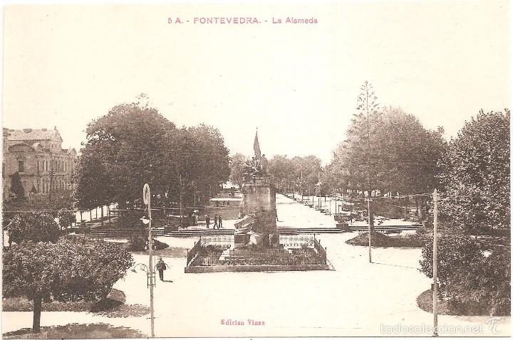 Postales: PONTEVEDRA LA ALAMEDA