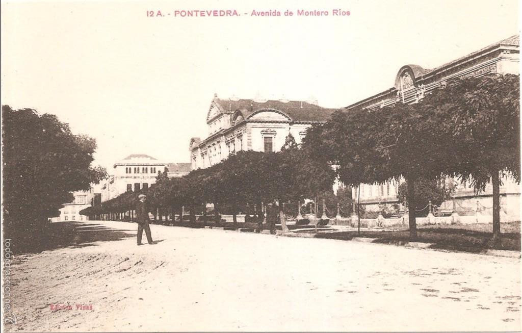 Postales: PONTEVEDRA AVENIDA DE MONTERO RIOS