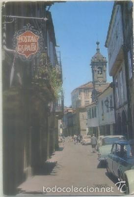 Postales: POSTAL DE CORU&Ntilde;A. SANTIAGO. RUA NUEVA E IGLESIA SALOME   P-GA-1194