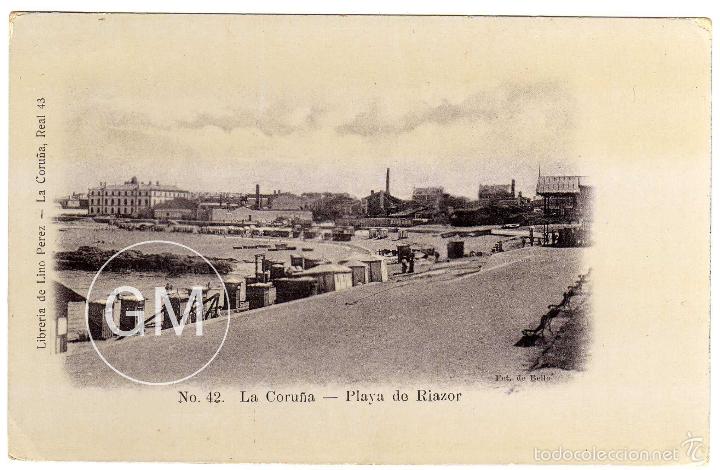 Postales: PRECIOSA POSTAL - LA CORU&Ntilde;A - PLAYA DE RIAZOR - Foto 1
