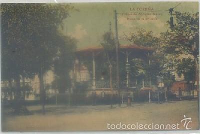 Postales: POSTAL ANTIGUA DE CORU&Ntilde;A. JARDINES DE MENDEZ NU&Ntilde;EZ. PALCO DE LA MUSICA   P-GA-1249