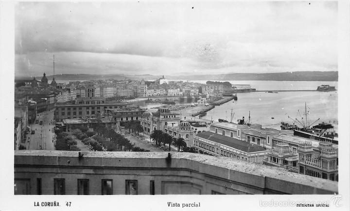 Postales: LA CORU&Ntilde;A.- VISTA PARCIAL