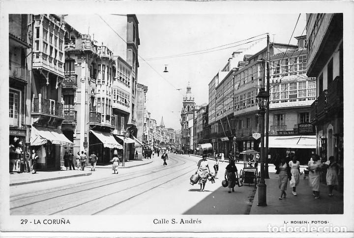 Postales: LA CORU&Ntilde;A.- CALLE S. ANDR&Eacute;S