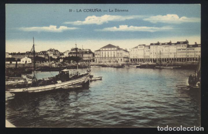 Postales: A-3961- A CORU&Ntilde;A. LA DARSENA. - Foto 1
