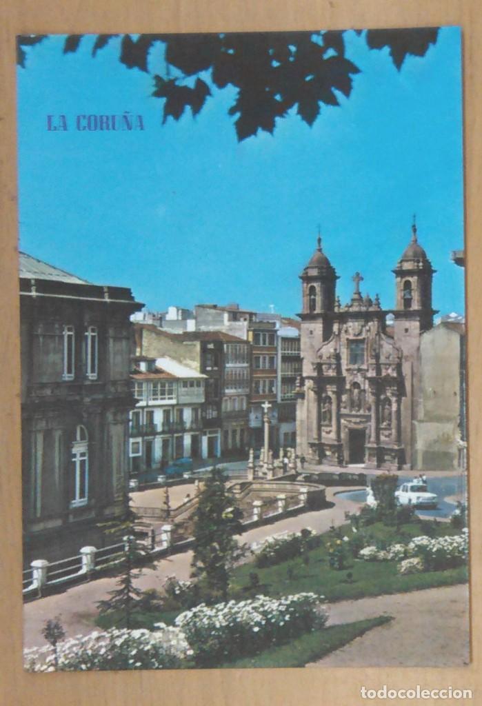 Postales: LA CORU&Ntilde;A - IGLESIA DE SAN JORGE - Foto 1