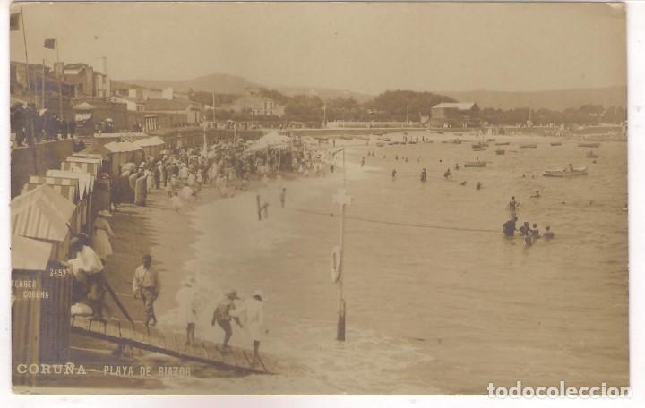Postales: FOTO POSTAL DE LA CORU&Ntilde;A ,PLAYA DE RIAZOR. - Foto 1